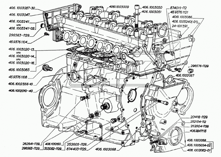 406.1003020-14 Прокладка ГБЦ (дв.ЗМЗ-406)